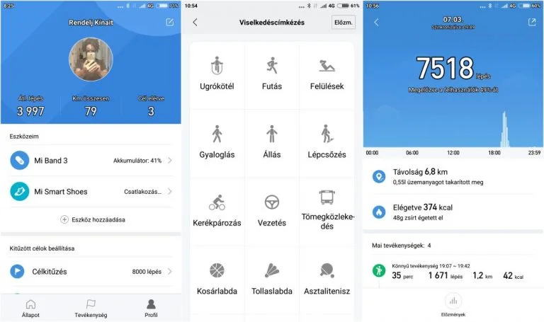 Xiaomi Mi Band 3 okoskarkötő teszt 15