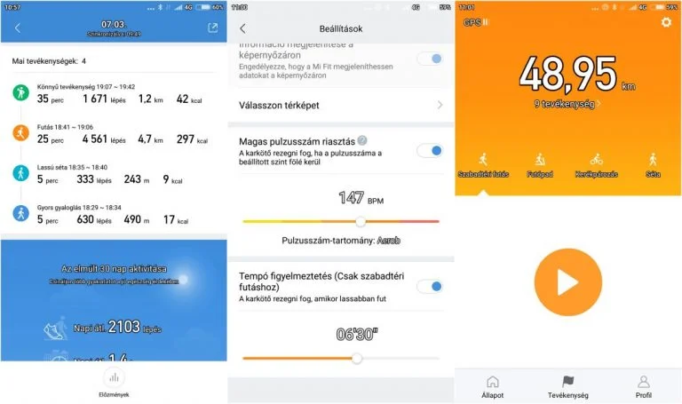 Xiaomi Mi Band 3 okoskarkötő teszt 16