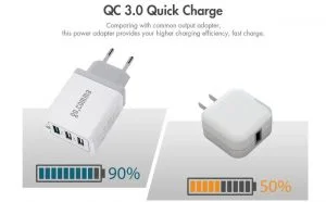 Gocomma QC 3.0 töltők tesztje