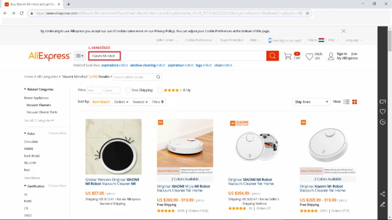 Aliexpress EU raktárak 2