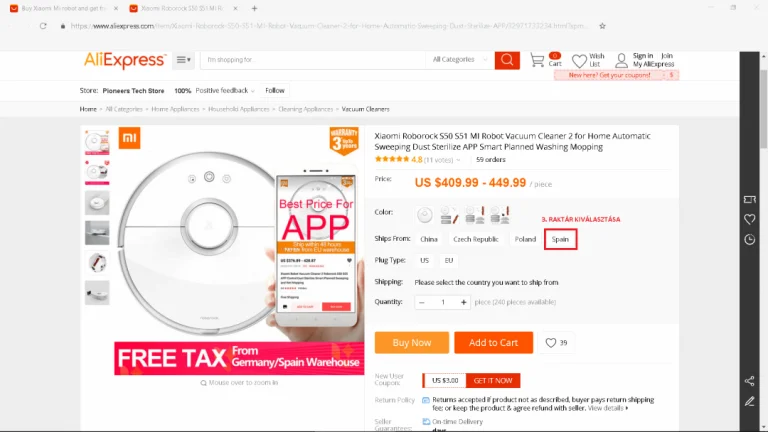 Aliexpress EU raktárak 4