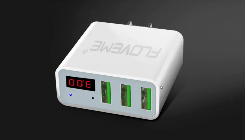 Floveme háromportos töltő teszt 1