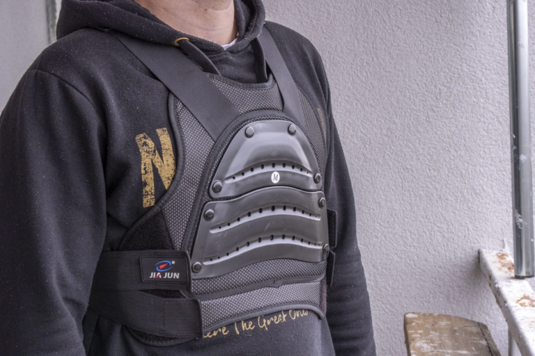 JiaJun gerincvédős protektor teszt