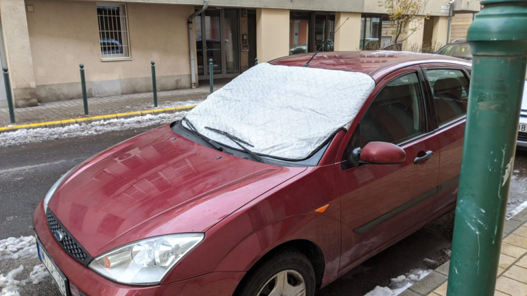 Autó szélvédő takaró teszt 6