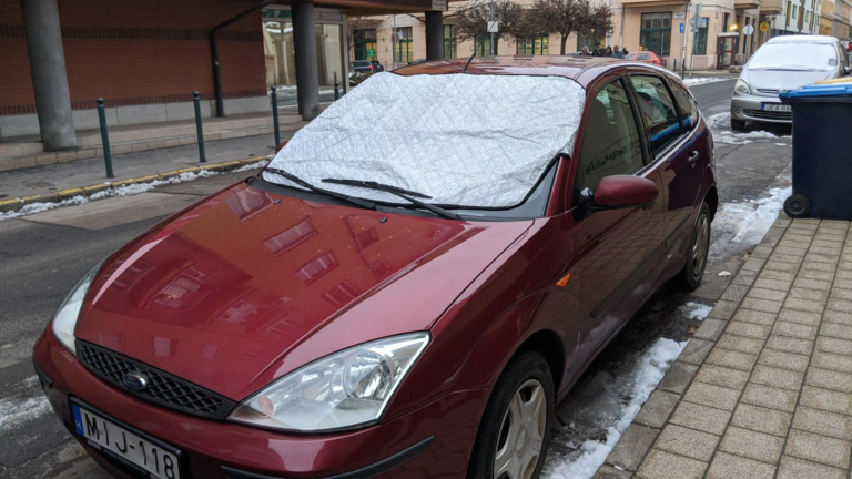 Autó szélvédő takaró teszt 3