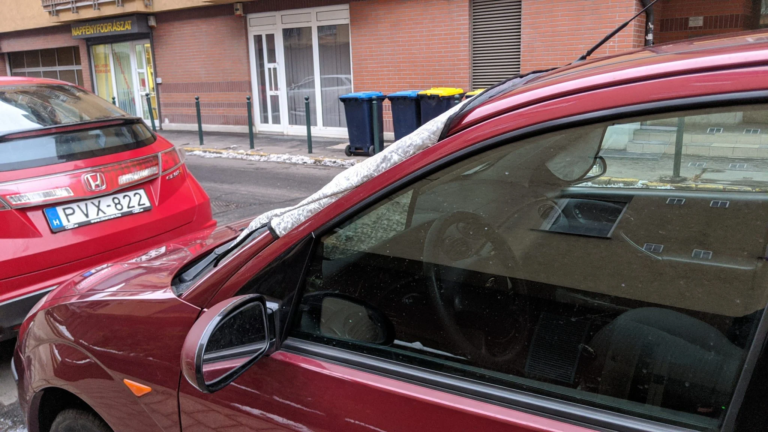 Autó szélvédő takaró teszt 2