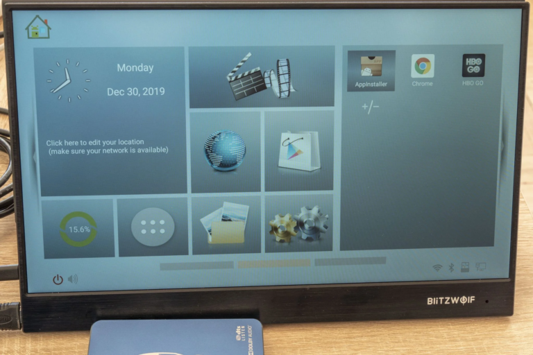 BlitzWolf BW-PCM3 hordozható monitor teszt 14