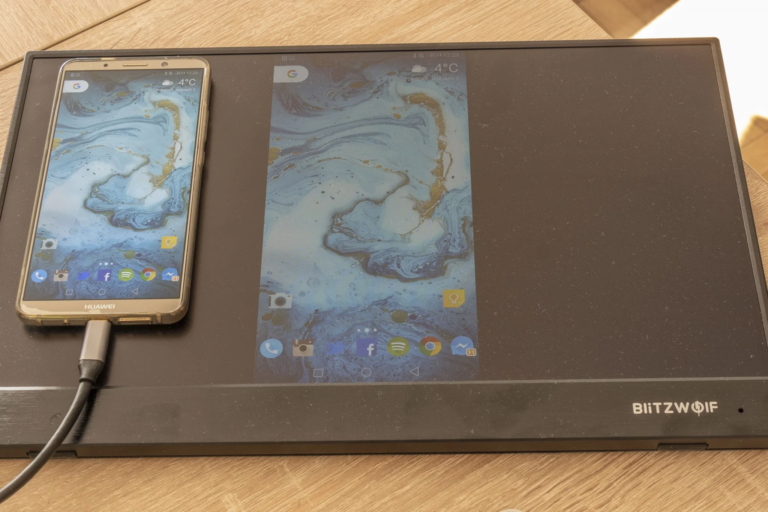 BlitzWolf BW-PCM3 hordozható monitor teszt 16