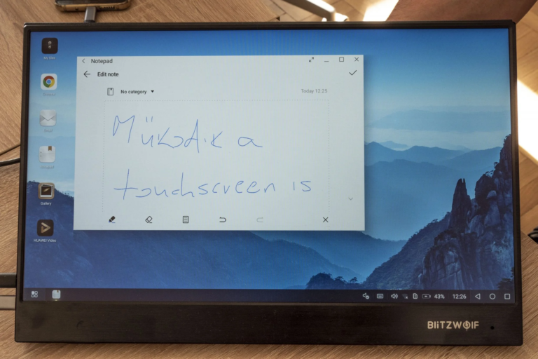 BlitzWolf BW-PCM3 hordozható monitor teszt 17