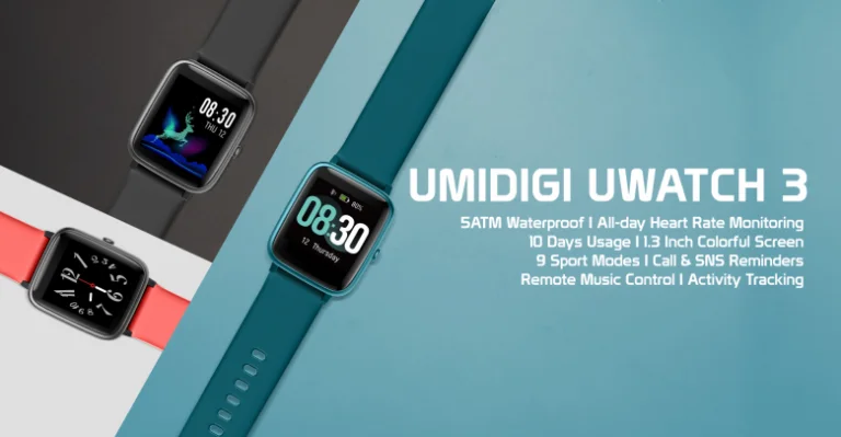 Lecke a konkurenciának: UMIDIGI Uwatch3 okoskarkötő 2