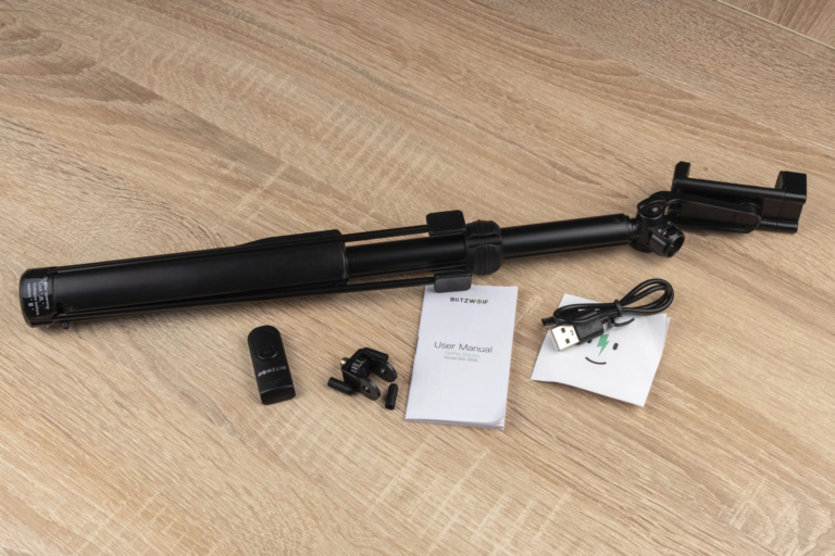 Test 8 de la perche à selfie et de la lumière pour selfie BlitzWolf BW-BS3L