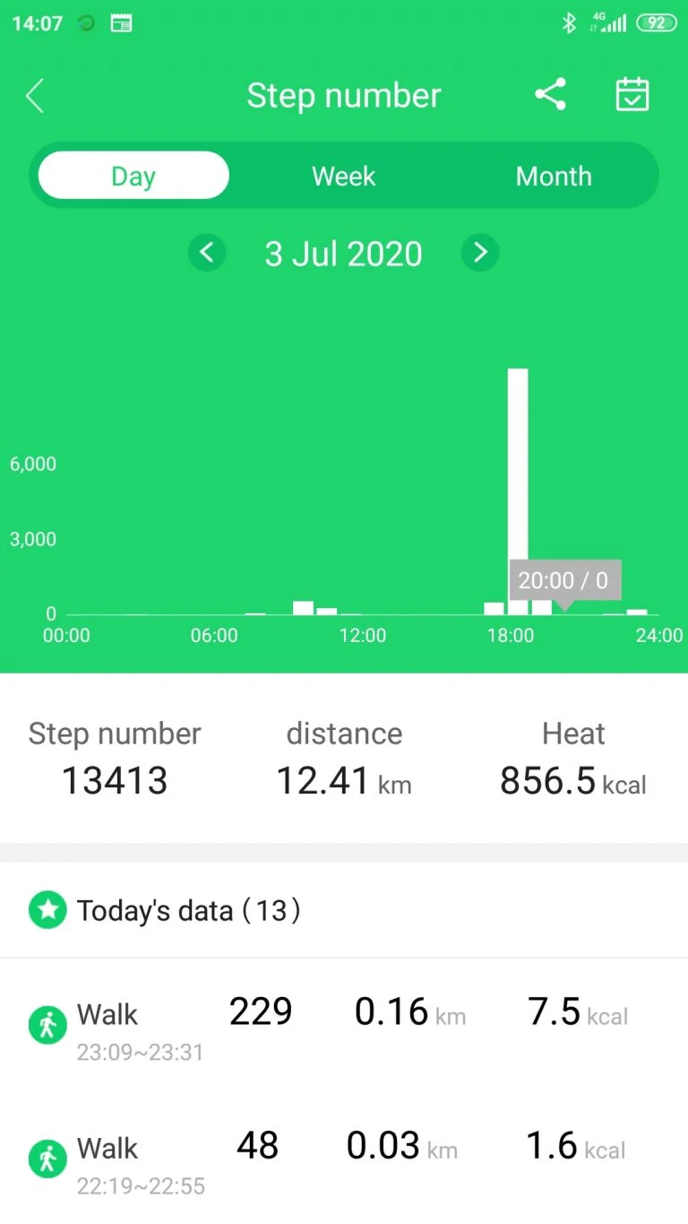 Blitzwolf BW-HL3 aktivitásmérő teszt 14