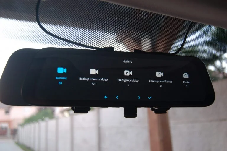 Prueba de cámara para automóvil 70mai D07 Rearview Dash Cam 15