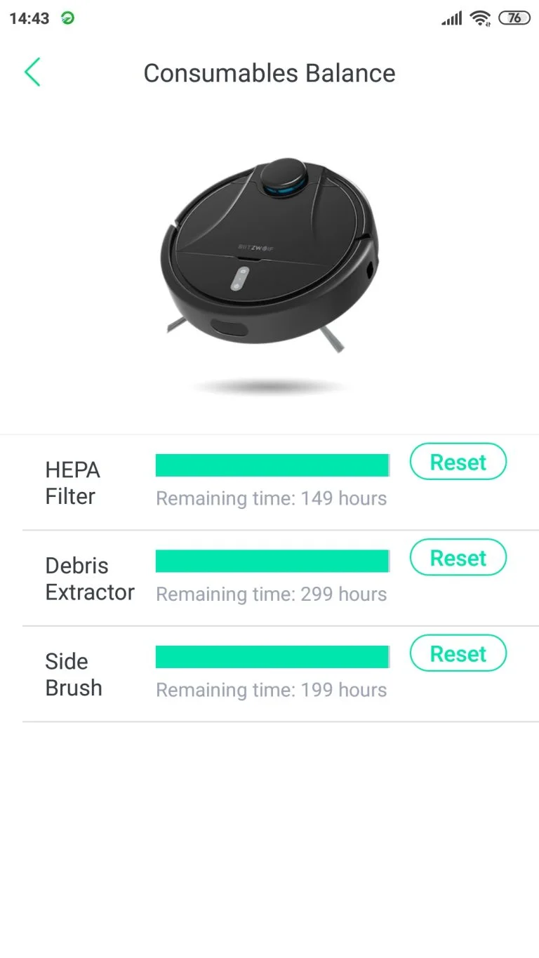 Blitzwolf BW-VC2 robotporszívó teszt 23