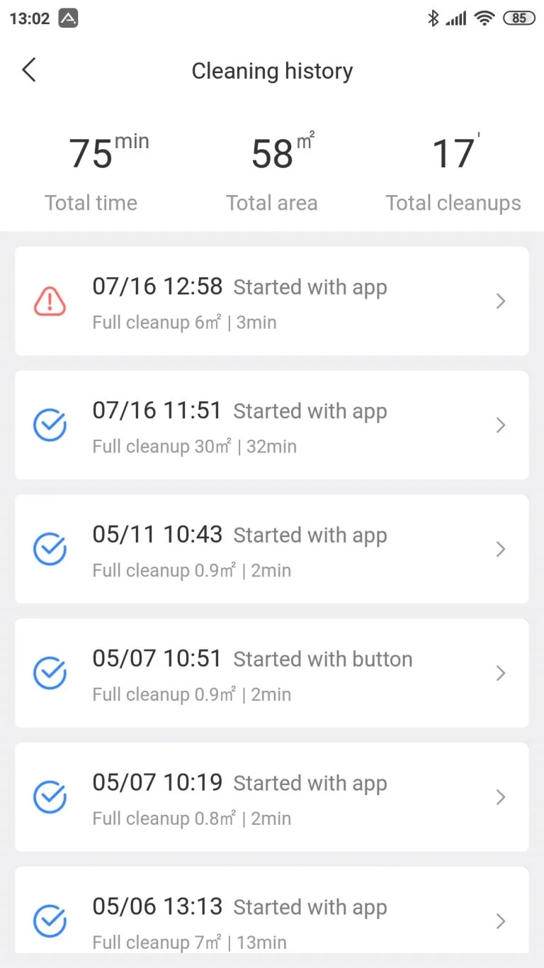 Xiaomi Roborock S6 Pure robotporszívó teszt 20