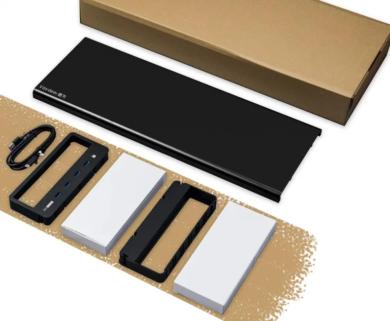 USB 3.0-s hubbal felszerelt Vaydeer alumínium monitorállvány 7