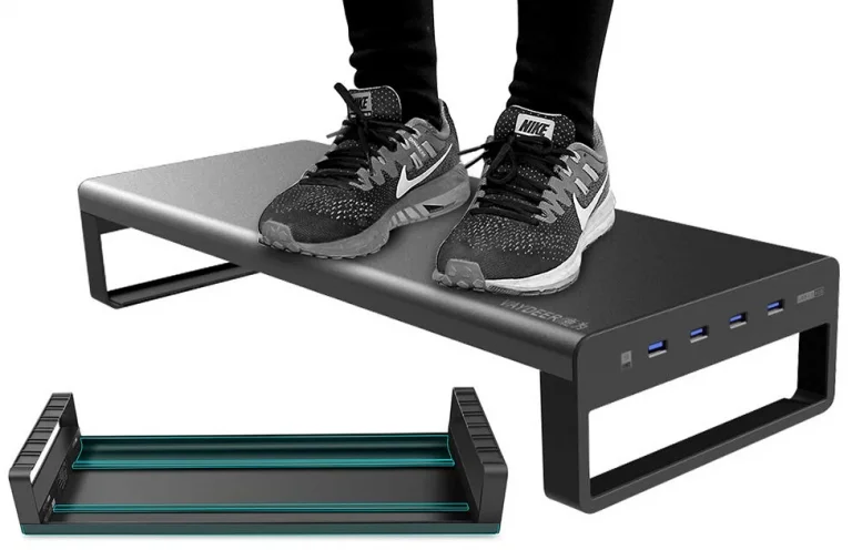 USB 3.0-s hubbal felszerelt Vaydeer alumínium monitorállvány 6