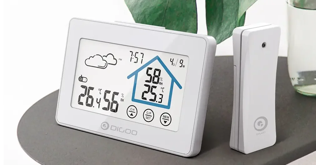 Digoo DG-TH8380 időjárás állomás teszt 1