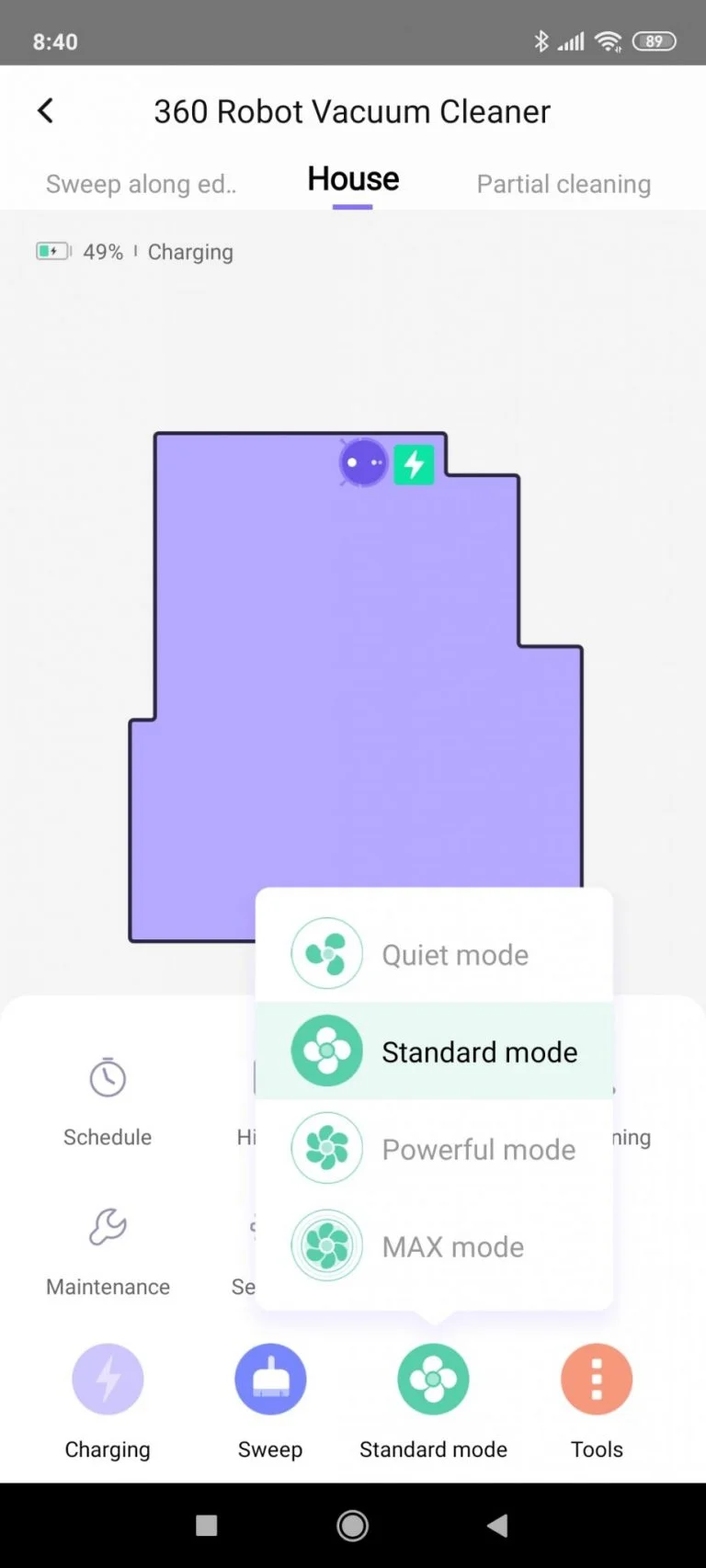 360 C50 robotporszívó teszt 18