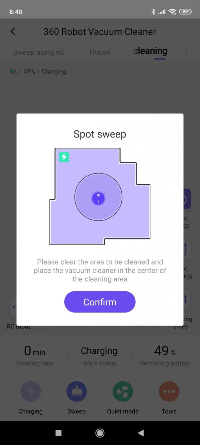 360 C50 robotporszívó teszt 19