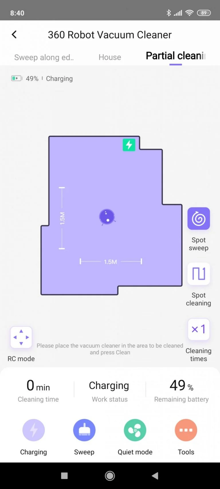 360 C50 robotporszívó teszt 20