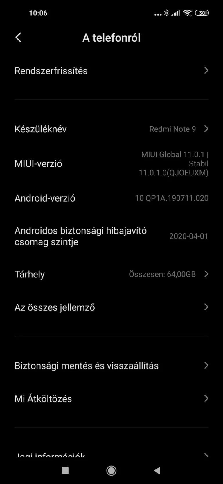 Redmi Note 9 okostelefon teszt 20