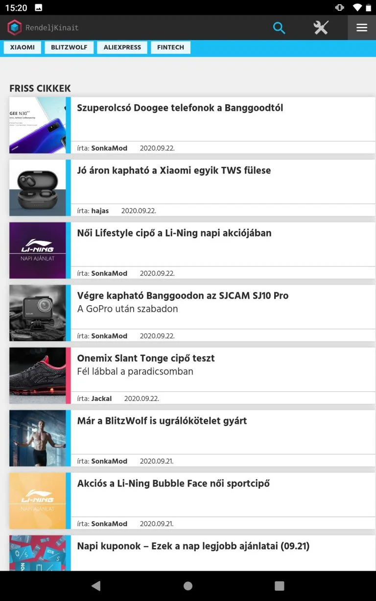 Alldocube iPlay 20 tablet teszt 16