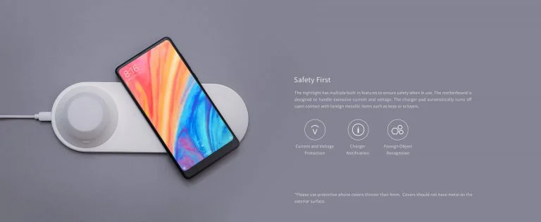 Olcsó Yeelight éjjeli lámpa, vezeték nélküli töltővel 3