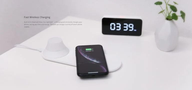 Olcsó Yeelight éjjeli lámpa, vezeték nélküli töltővel 8