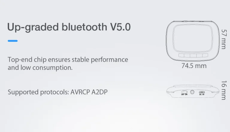 Akkumulátoros, OLED kijelzős audio transzmitter EU raktárból 8