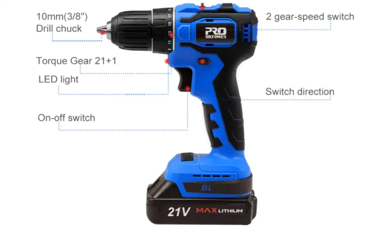 Prostormer 21 V-os akkus fúró-csavarozó 12 500 Ft-ért 4