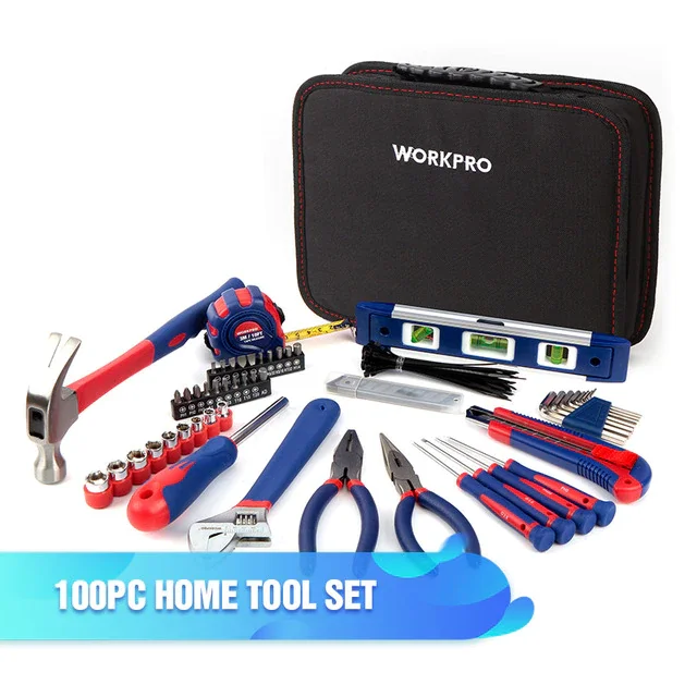 Ensemble d'outils WORKPRO 100 pièces