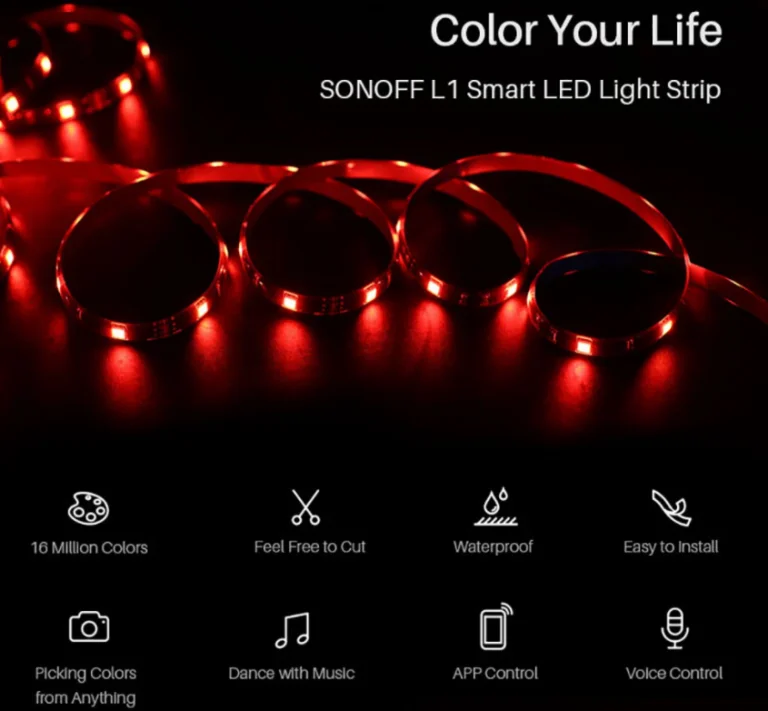 Okos LED szalag a Sonofftól a Banggood kínálatában 3