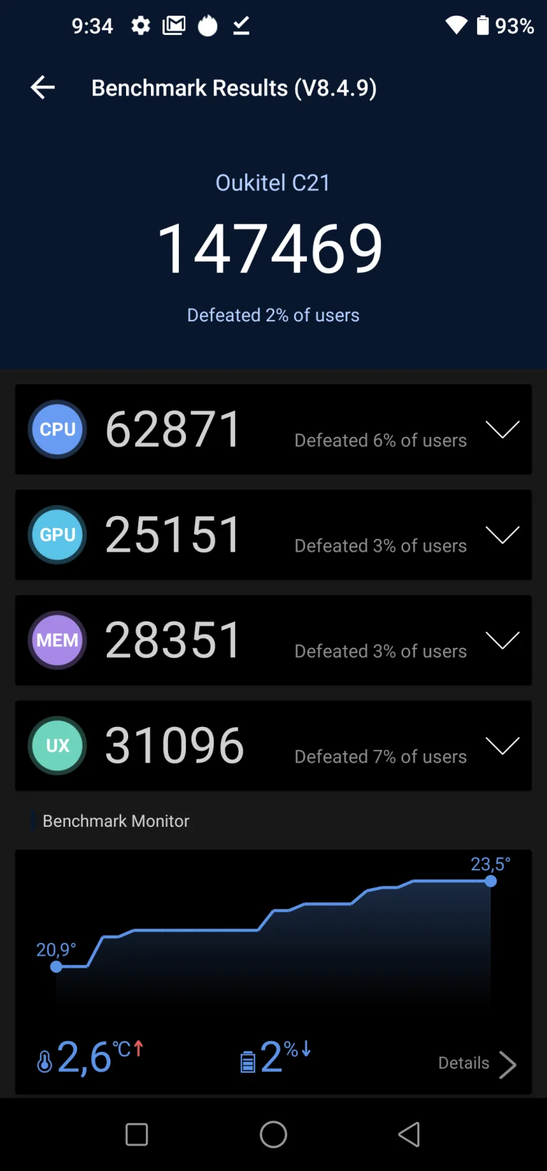 Oukitel C21 okostelefon teszt 14
