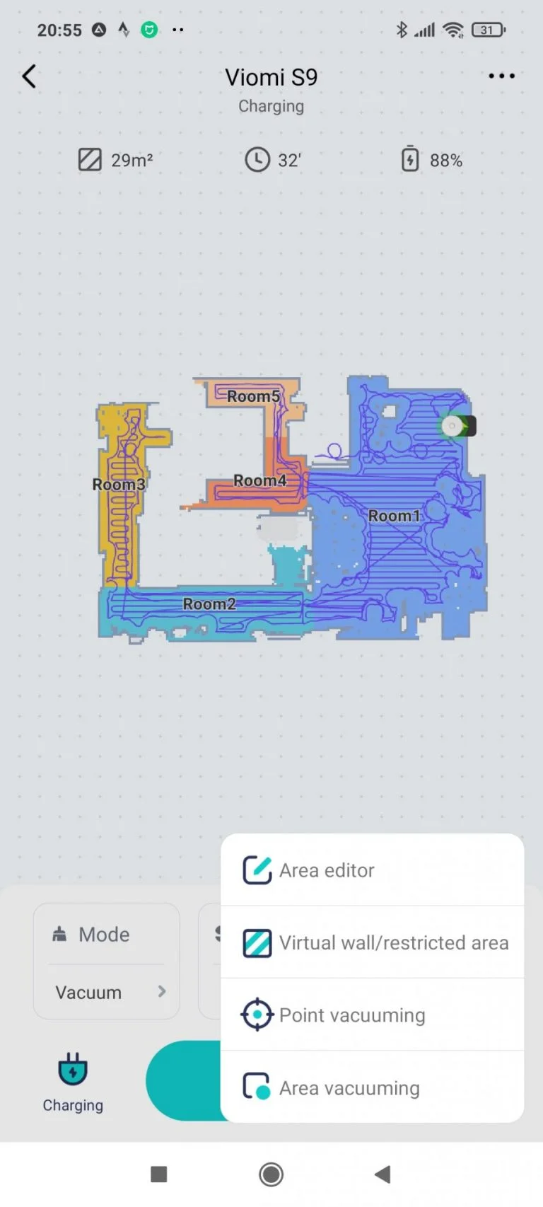 Xiaomi Viomi S9 önürítő robotporszívó teszt 28
