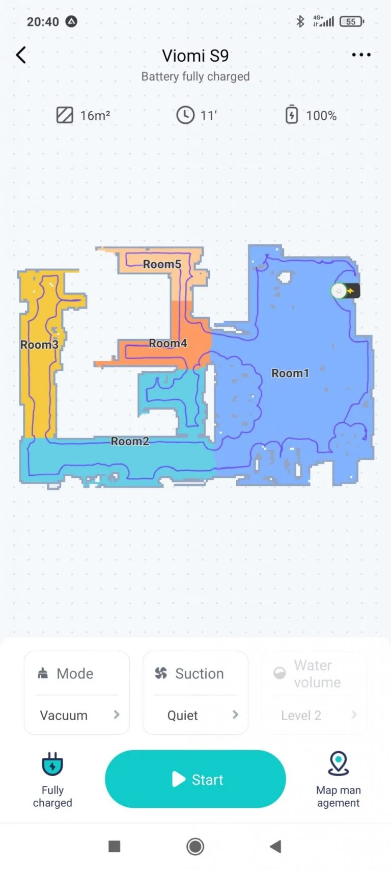 Xiaomi Viomi S9 önürítő robotporszívó teszt 30