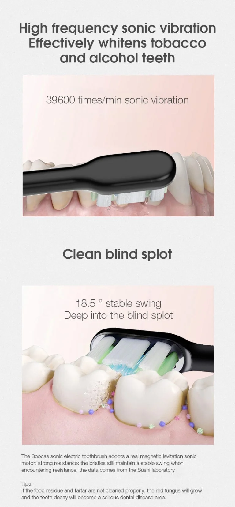 Megint jó áron kapható a Soocas X3U elektormos fogkefe 5