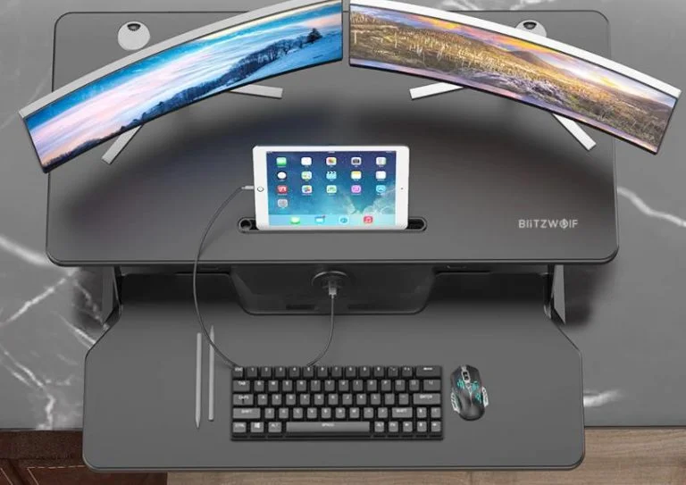 Álló munkaállomás home office-hoz a BlitzWolf kütyüjével 3
