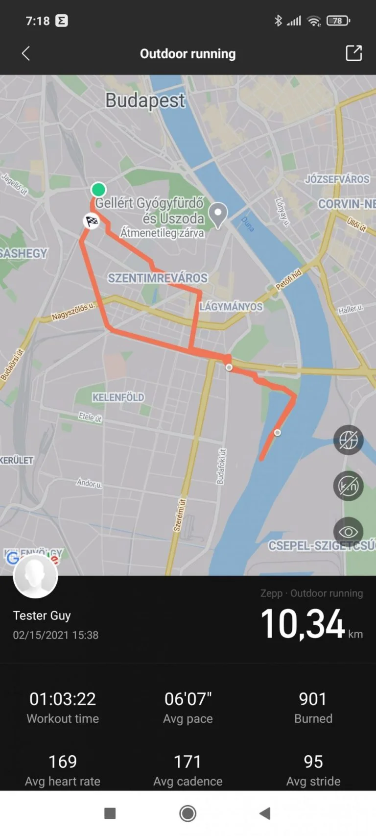 Xiaomi Amazfit Band 5 aktivitásmérő teszt 34