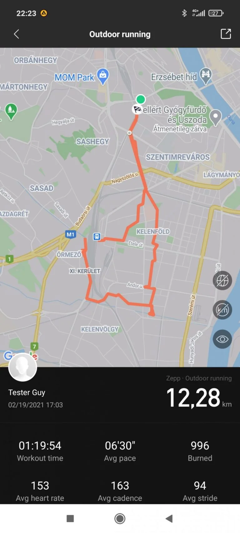 Xiaomi Amazfit Bip U Pro sportóra teszt 25