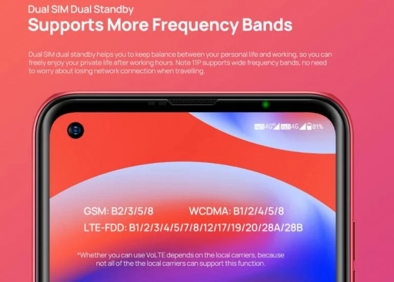 Ulefone Note 11P: 8 GB RAM 42 000 forintért 9