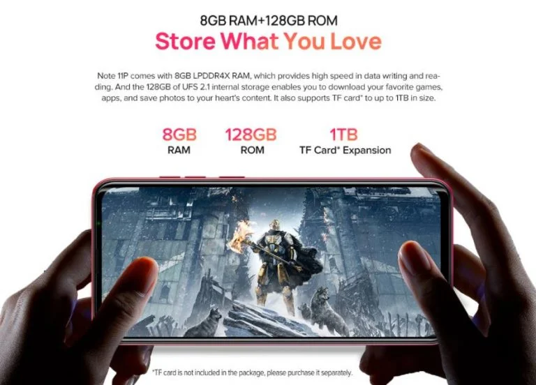 Ulefone Note 11P: 8 GB RAM 42 000 forintért 6