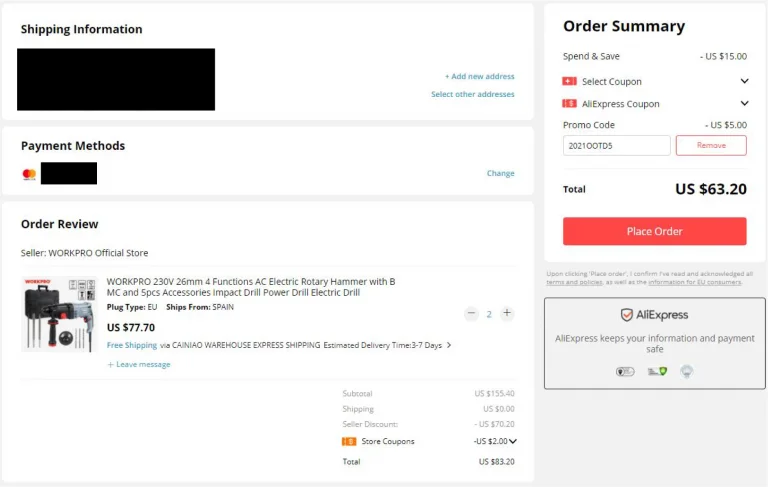 Aliexpress Trend Spotting: Workpro fúrókalapács féláron 11