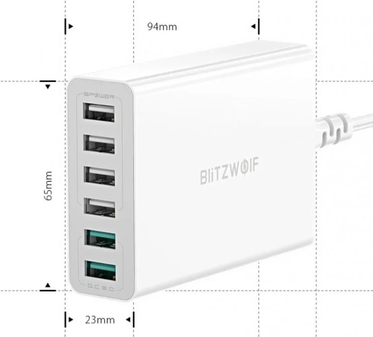 Jó áron rendelhető a BlitzWolf BW-S15 60 wattos töltő 6