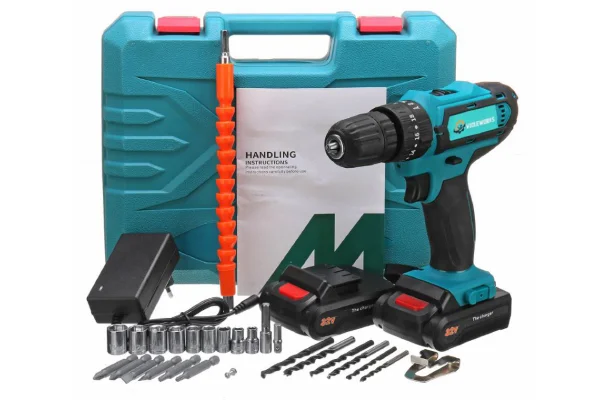 Két akkumulátoros, 21 voltos csavarbehajtó EU raktárról 11 400-ért 1