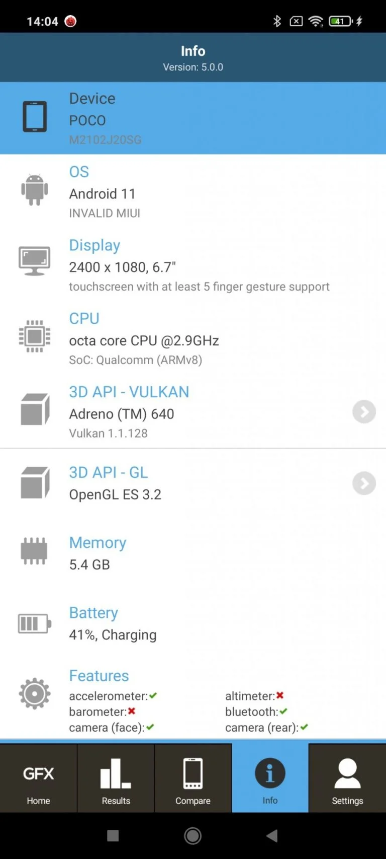 Prueba 3 del teléfono inteligente Poco X31 Pro