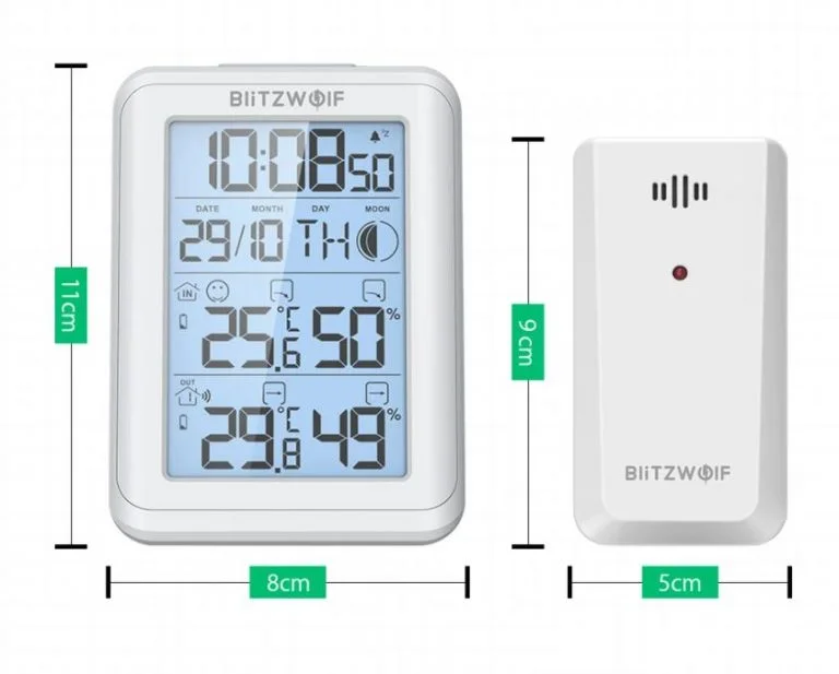 Klasszikus időjárás állomással rukkolt elő a BlitzWolf 8