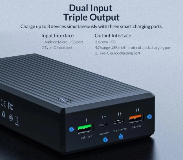 30 000 mAh-s Orico powerbank elképesztően jó áron 4