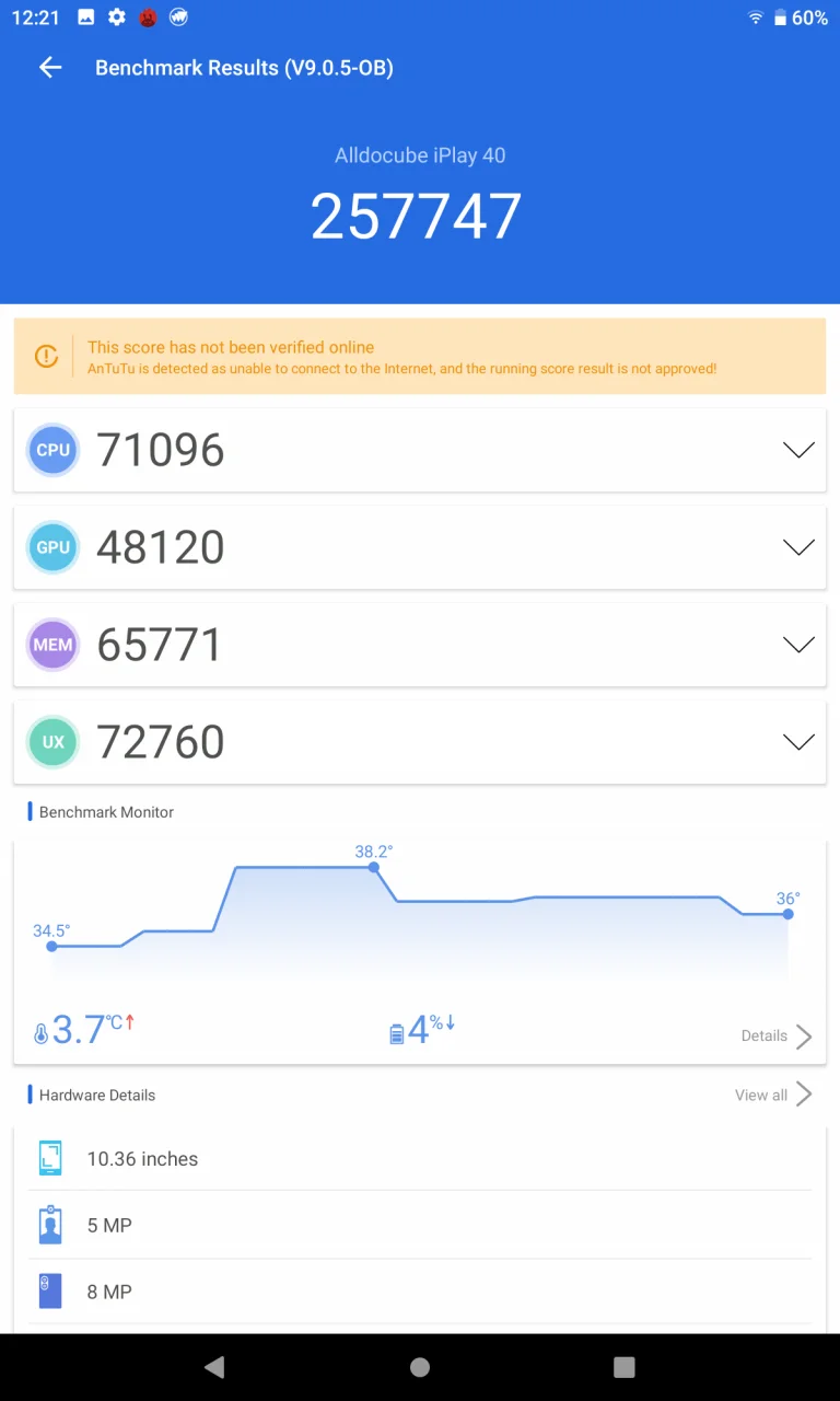 Alldocube iPlay 40 tablet teszt 13
