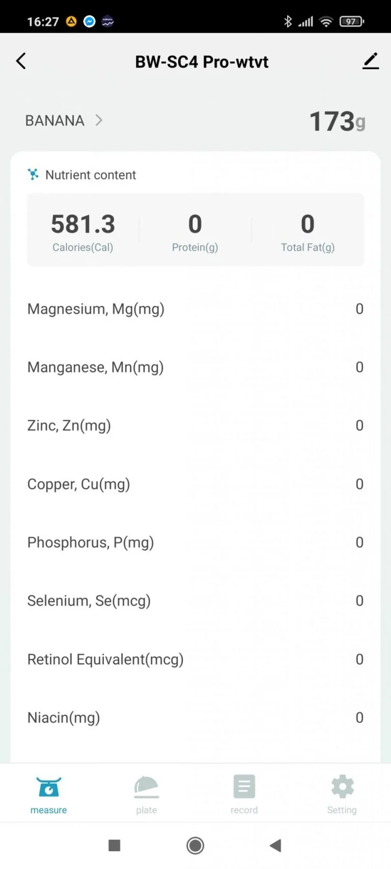 BlitzWolf BW-SC4 Pro konyhai okosmérleg teszt 13